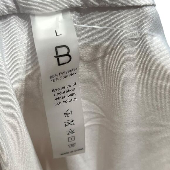 Blooming Jelly Blue And White Striped Women’s Swim Top, Size L, NWT - Picture 7 of 8